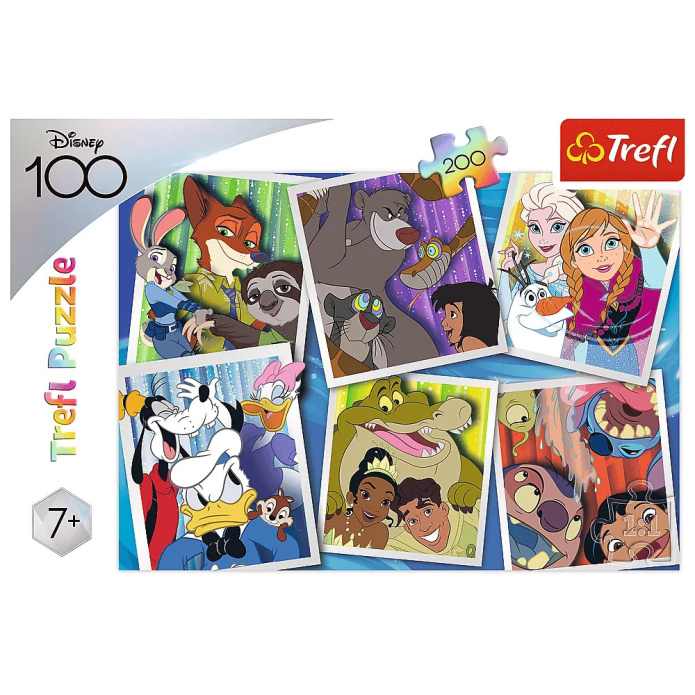Bohaterowie Disney - Puzzle 200 elementów Trefl 13299 TR